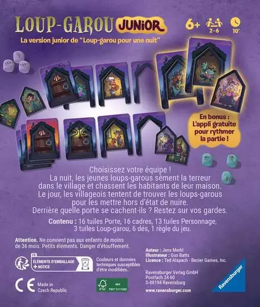 RAVENSBURGER - Loup-Garou Junior - La nuit des jeunes loups