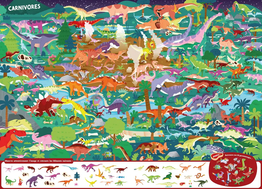 Auzou - Cherche et trouve géant - L'ère des dinosaures 2.webp