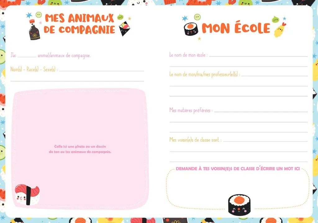 Auzou - Ma papeterie créative - Mon carnet secret bijou Kawaii 3.webp