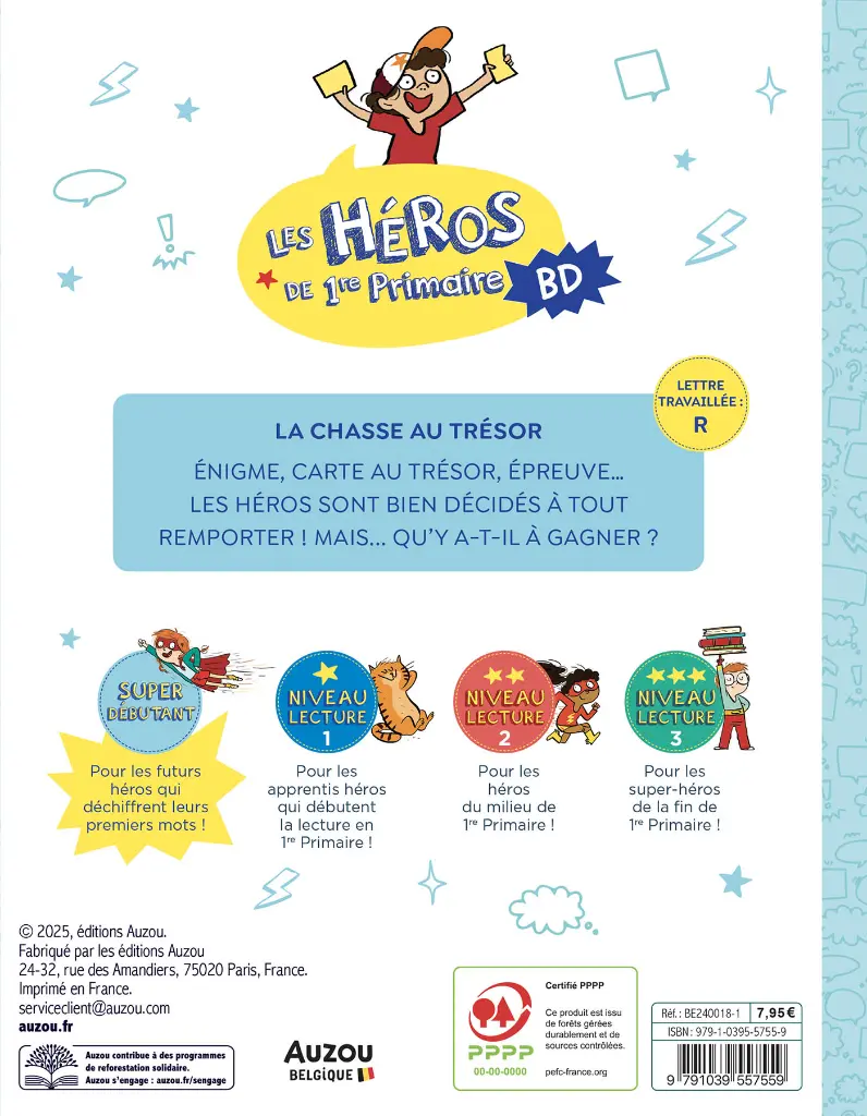 Auzou - Les Héros de 1re primaire en BD - Super débutant - La chasse au trésor 4.webp