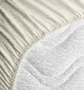 kadolis Drap housse Coton Bio jersey pour lit Bébé ecru 2.webp