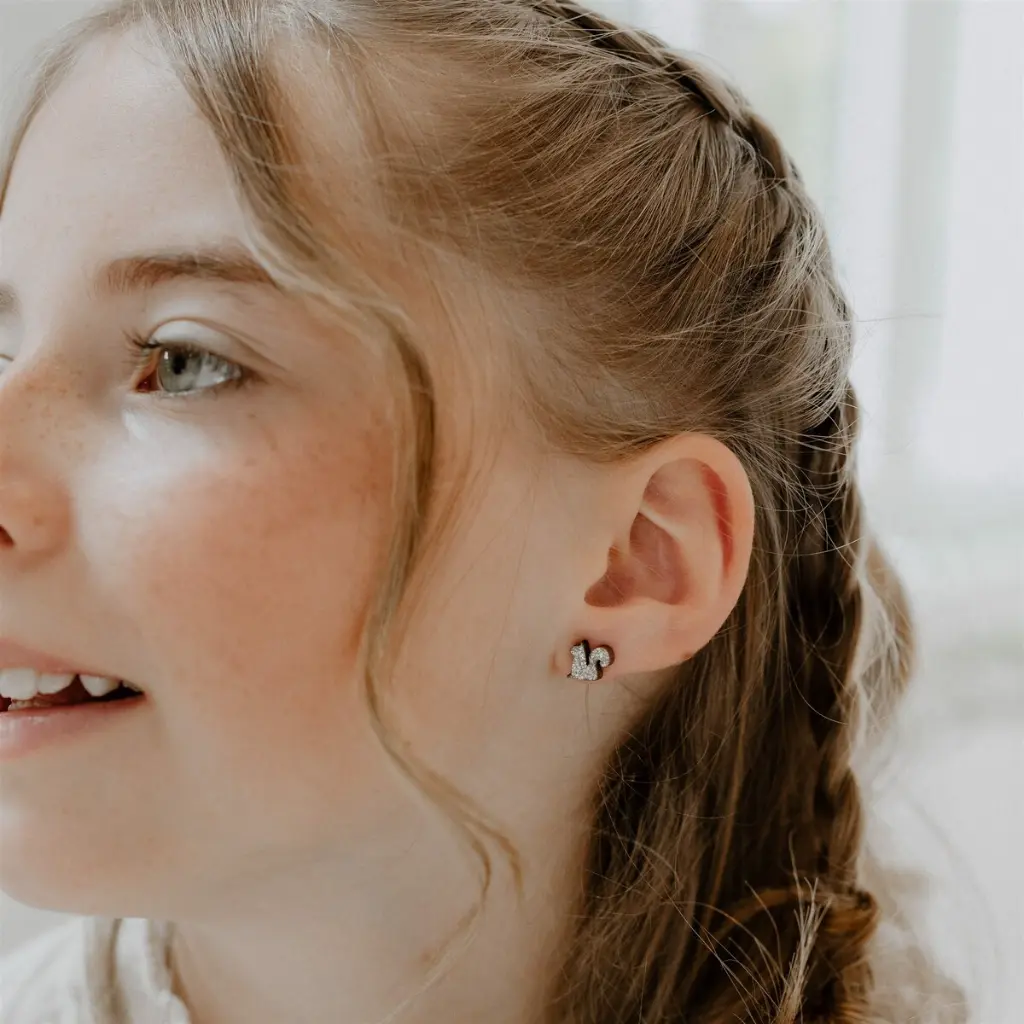 Les petites hirondelles- Boucles d'oreilles paillettes