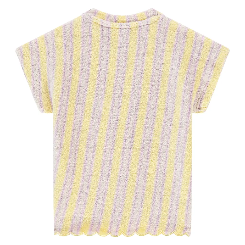 A Tiny Story - T-Shirt Courtes Manches Fille Ligné - Buttercup