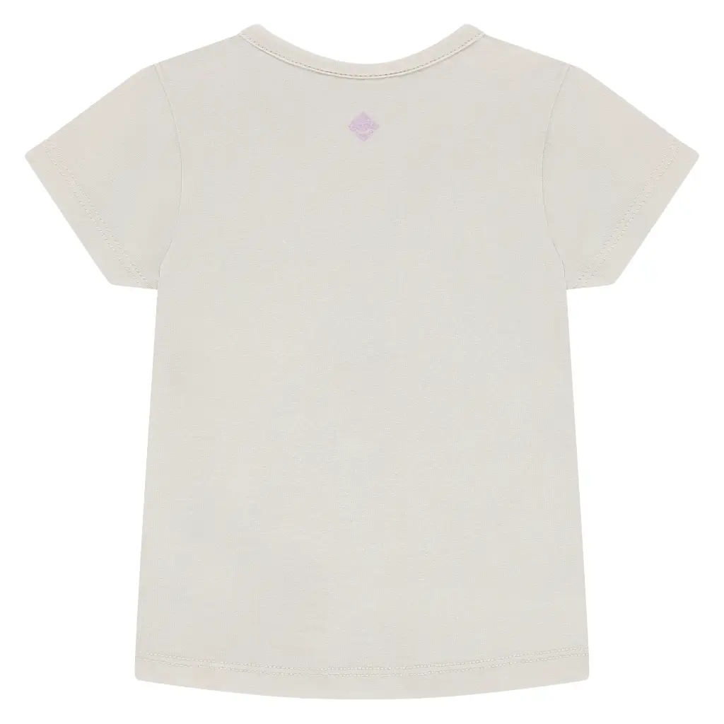 A Tiny Story - T-Shirt Courtes Manches Fille - Ivory