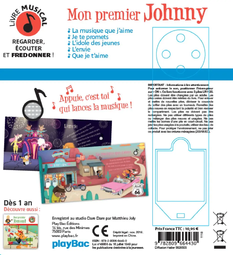 Livre musical – Mon premier Johnny 2.webp