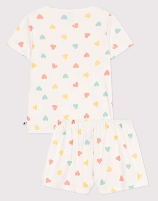 Petit Bateau - Pyjama avec pieds coeurs