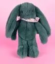 Doudou et Compagnie - Lapin doudou - Peluche lapin fleurette eucalyptus