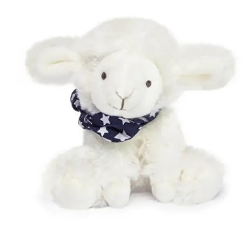 Doudou et Compagnie - Agneau doudou - Blanc avec chouchou