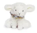 Doudou et Compagnie - Agneau doudou - Blanc avec chouchou