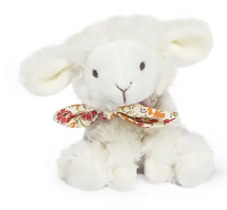 Doudou et Compagnie - Agneau doudou - Blanc avec chouchou