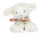 Doudou et Compagnie - Agneau doudou - Blanc avec chouchou