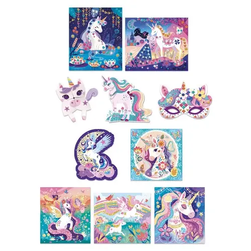 Janod - Multiactivités licorne - 10 réalilsations