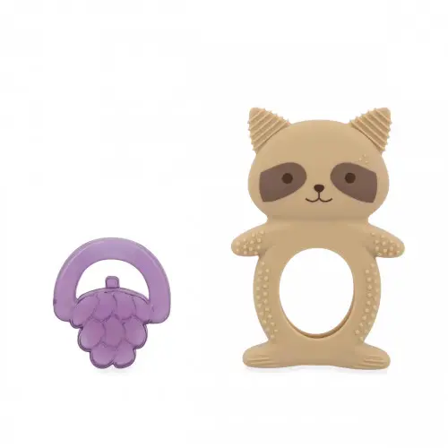 Kaloo - Anneau de dentition et réfrigéré 2 en 1 - Raton laveur