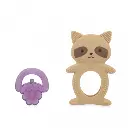 Kaloo - Anneau de dentition et réfrigéré 2 en 1 - Raton laveur