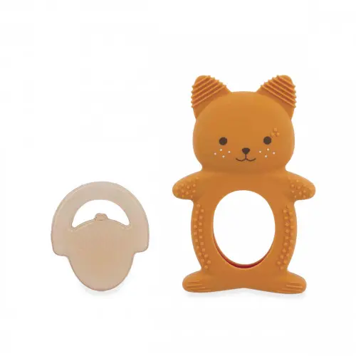 Kaloo - Anneau de dentition et réfrigéré 2 en 1 - Ecureuil