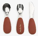 Moulin Roty - Set de couverts silicone - La forêt Mawa