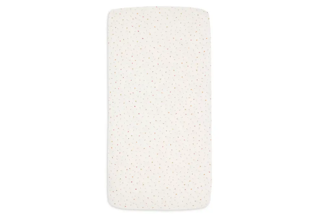 Babyshower - Drap housse lit 60x120cm - Flower
