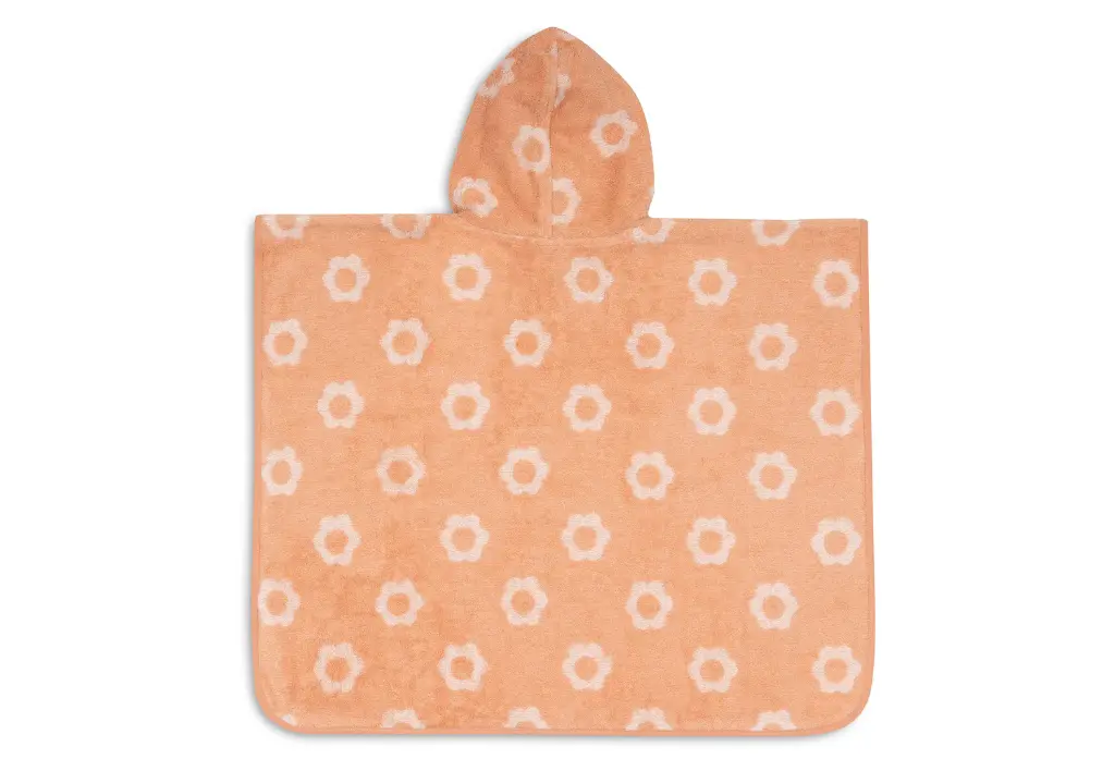 Jollein - Poncho de bain éponge réversible - Flower