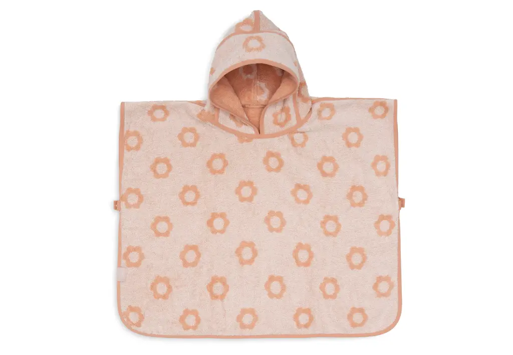 Jollein - Poncho de bain éponge réversible - Flower