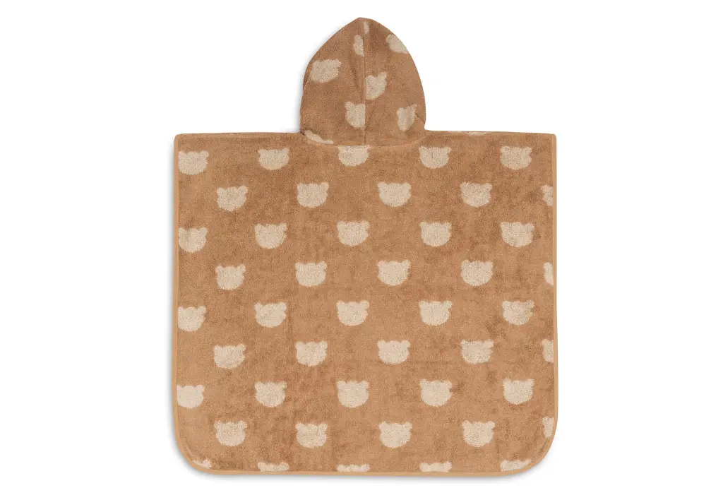 Jollein - Poncho de bain éponge réversible - Teddy bear