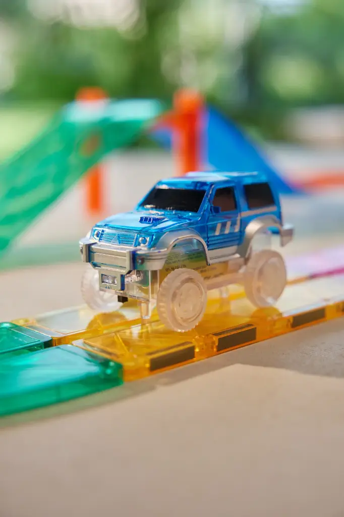Cleverclixx - Voiture de course bleue