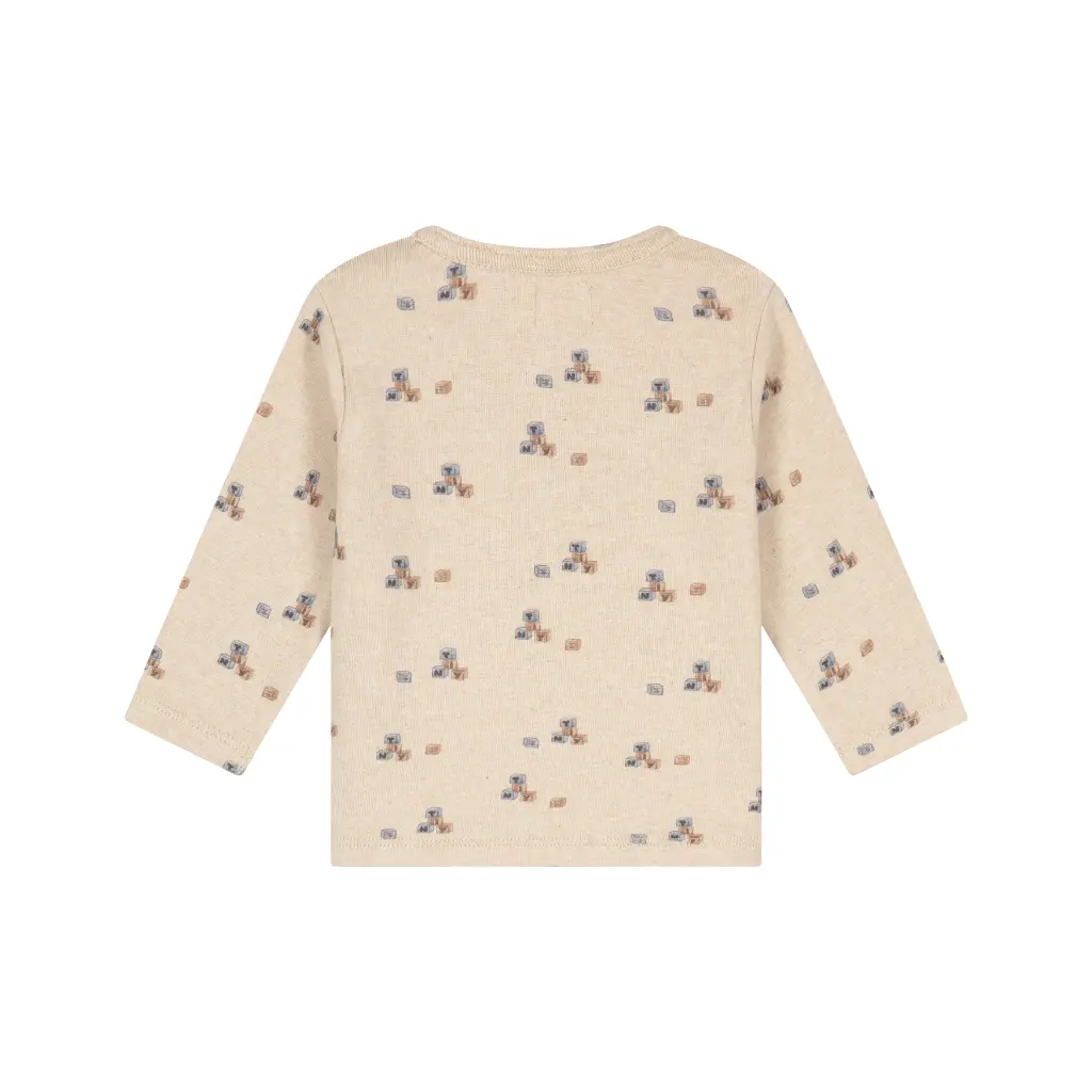 A Tiny Story - T-shirt à manches longues - Cubes jouets beige