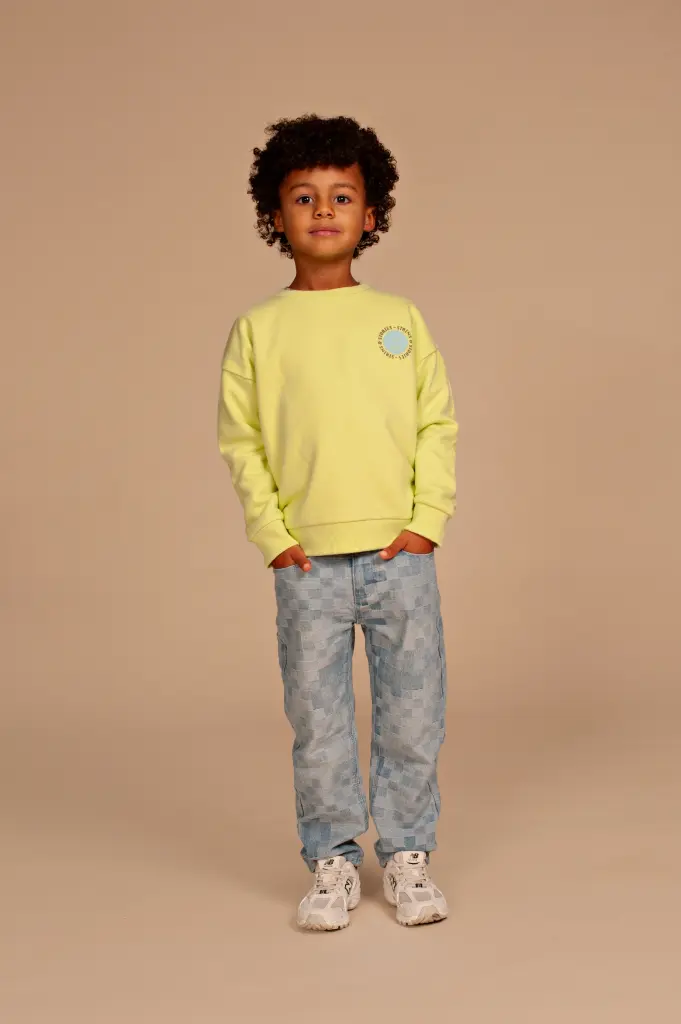 Stains & Stories - Pantalon à carreaux - Light Blue Denim - Garçon