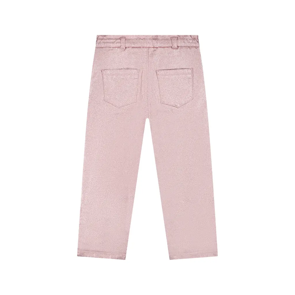 Stains & Stories - Pantalon Brillant - Pink - Fille
