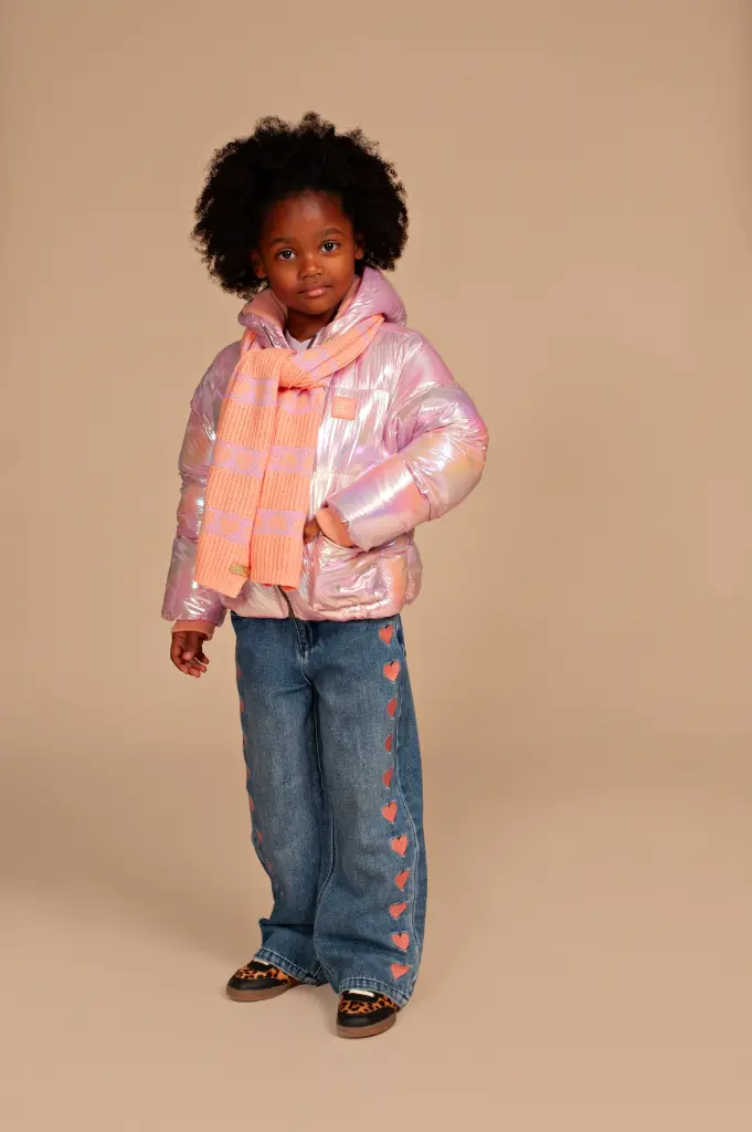 Stains & Stories - Manteau Brillant - Pink - Fille