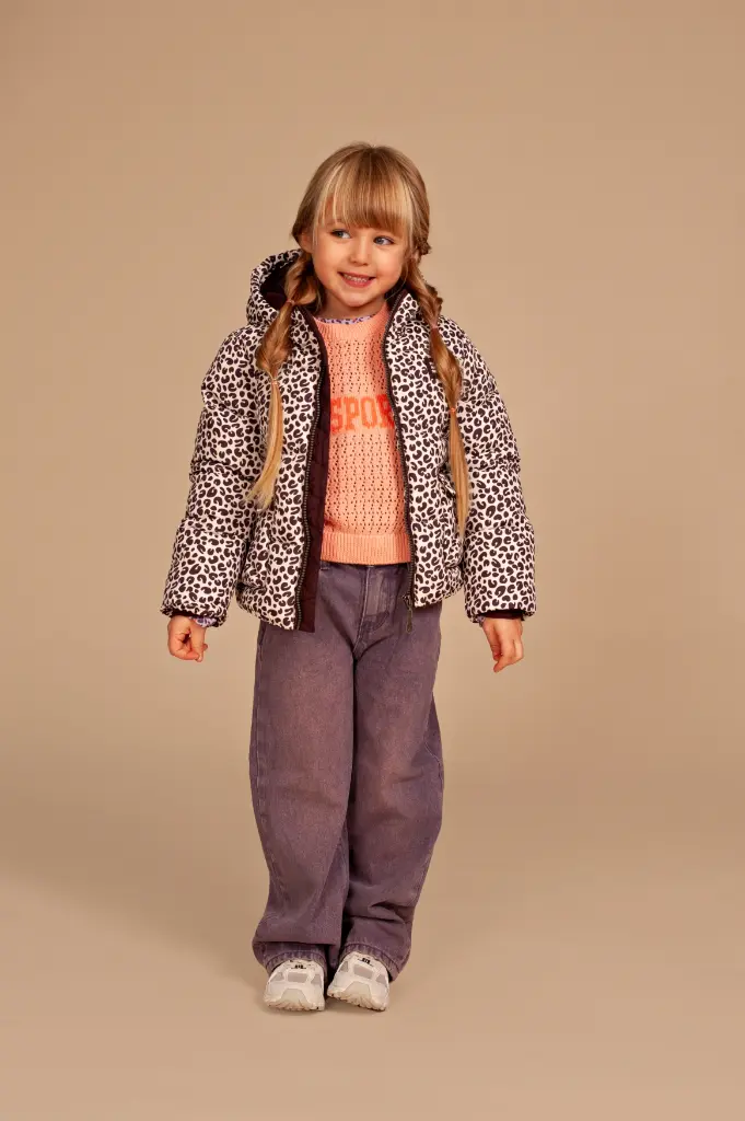 Stains & Stories - Manteau Léopard - Cream- Fille