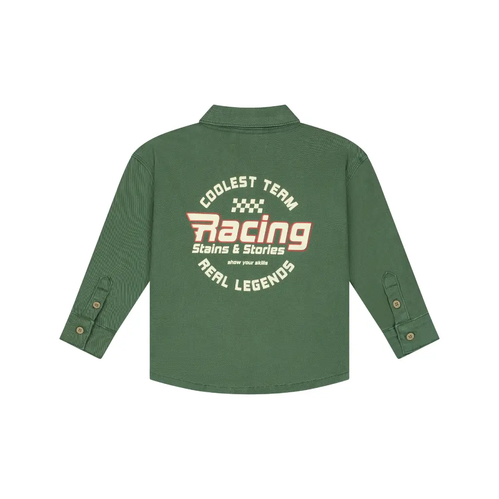 Stains & Stories - Chemise à boutons Racing - Forest - Garçon