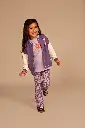 Stains & Stories - Legging évasé Léopard - Lila - Fille