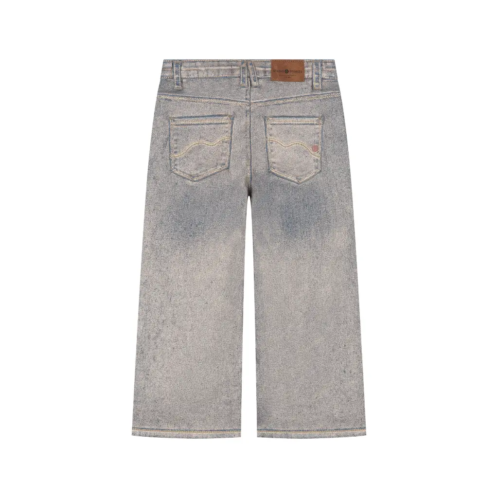 Stains & Stories - Pantalon en Jeans - Rose Gold - Fille