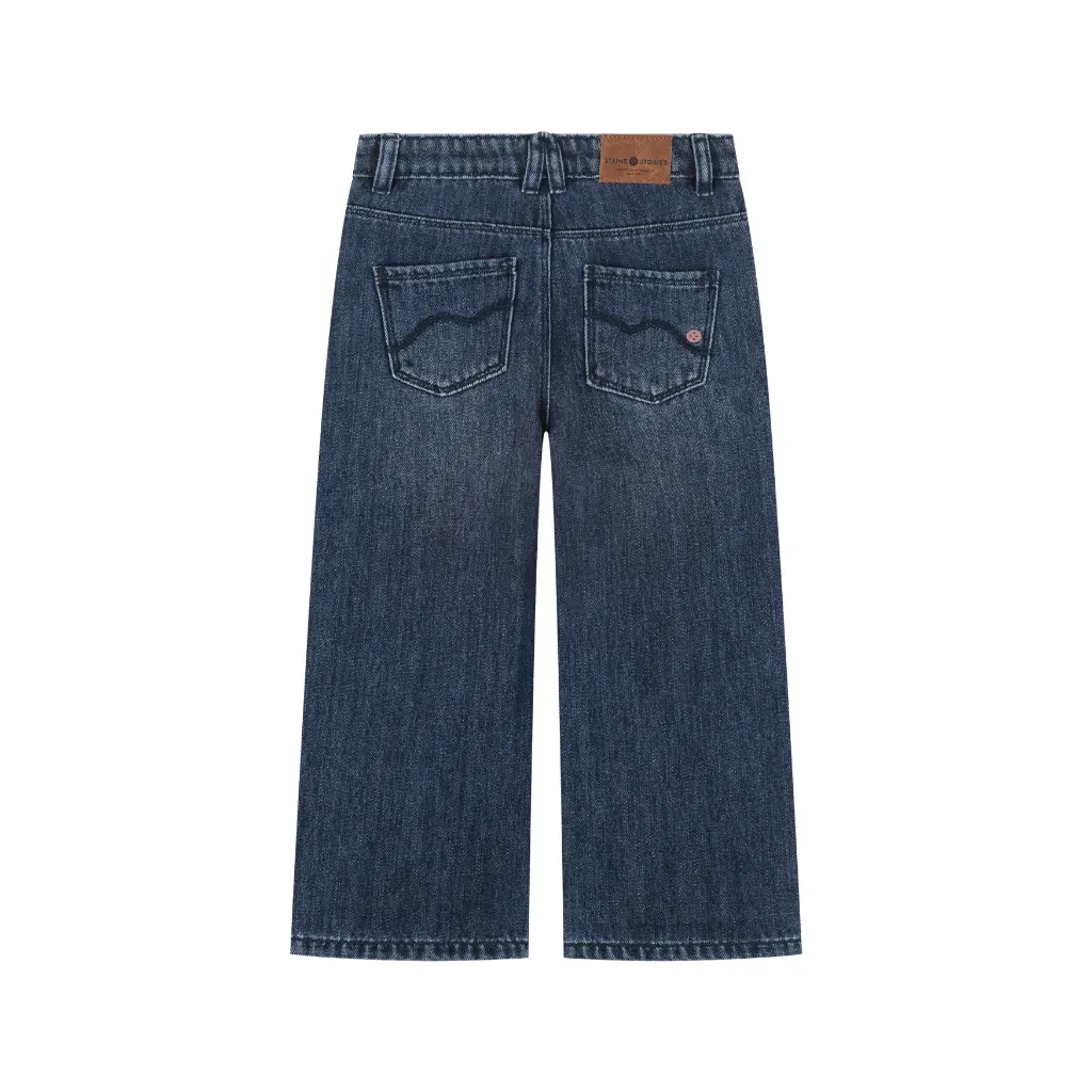 Stains & Stories - Pantalon en Jeans - Dark Stone - Fille