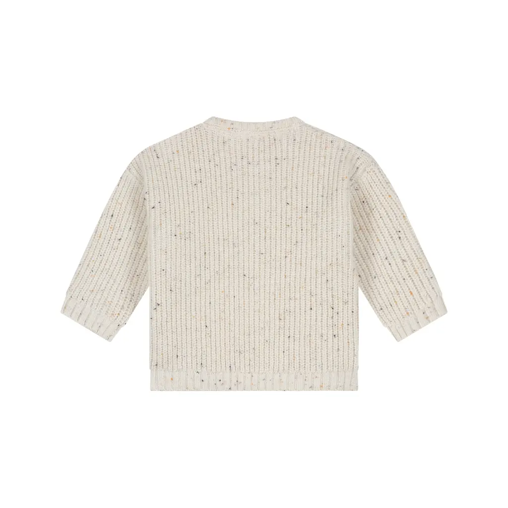 Babyface - Pull tricot moucheté - Bone - Garçon