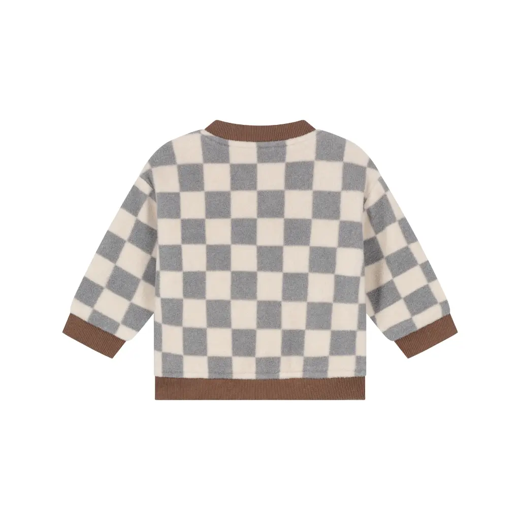 Babyface - Gilet Zippé Damier - Steel - Garçon