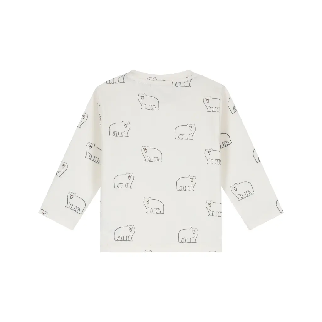 Babyface - T-shirt à manches longues Ours - Bone - Garçon