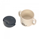 Lassig - Tasse d'apprentissage baleine - Beige / bleu /