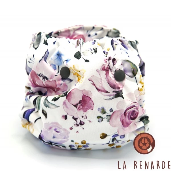 La Renarde - Couche lavable TE2 - Roses