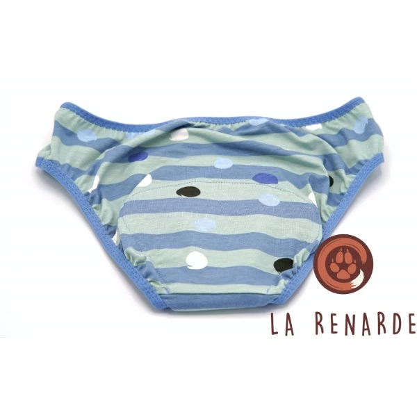 La Renarde - Culotte menstruelle marine - Taille 42