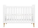 Bopita - Lit Fenna 60x120 - Blanc/Naturel