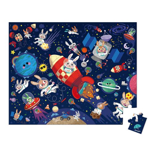 Janod - Puzzle Fusée 54 pièces - 5 ans +