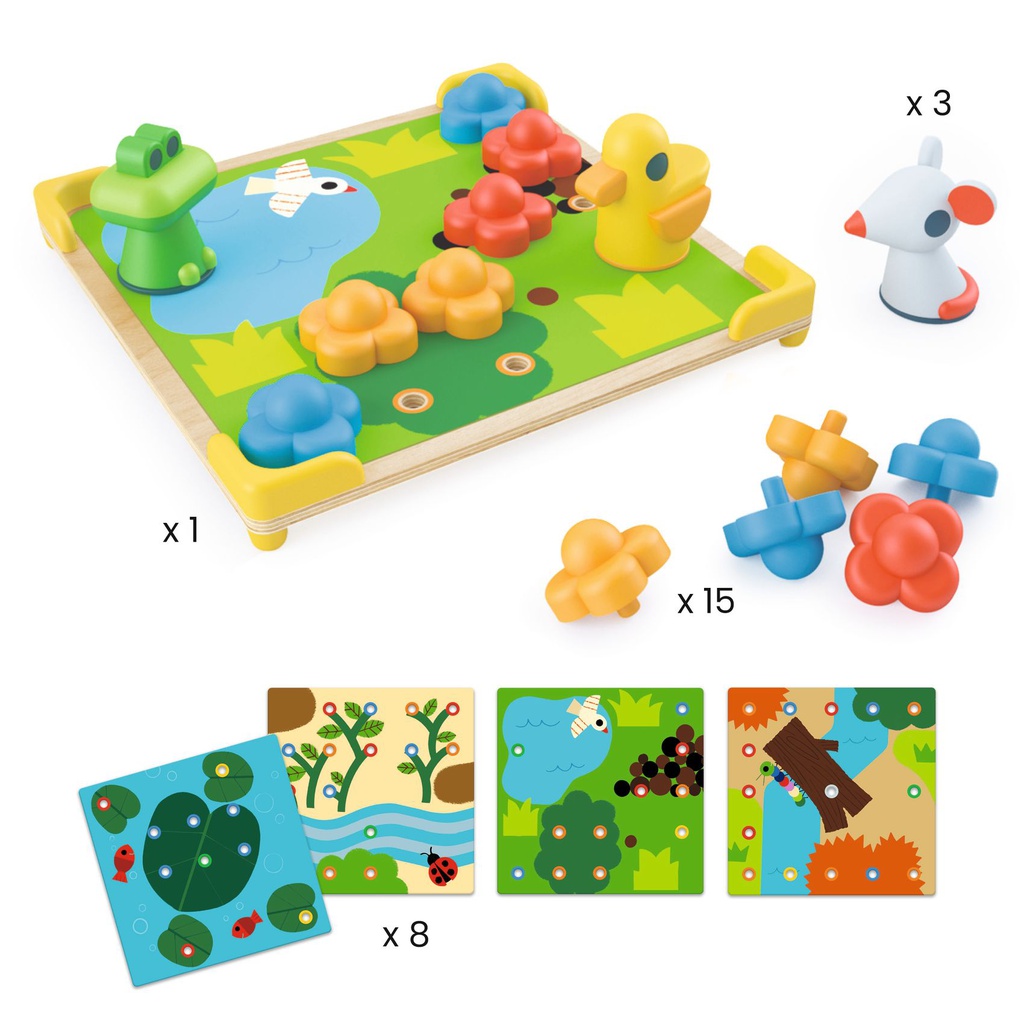 DJECO - Jeu Mosaïco Ducky & Co - 2 ans +