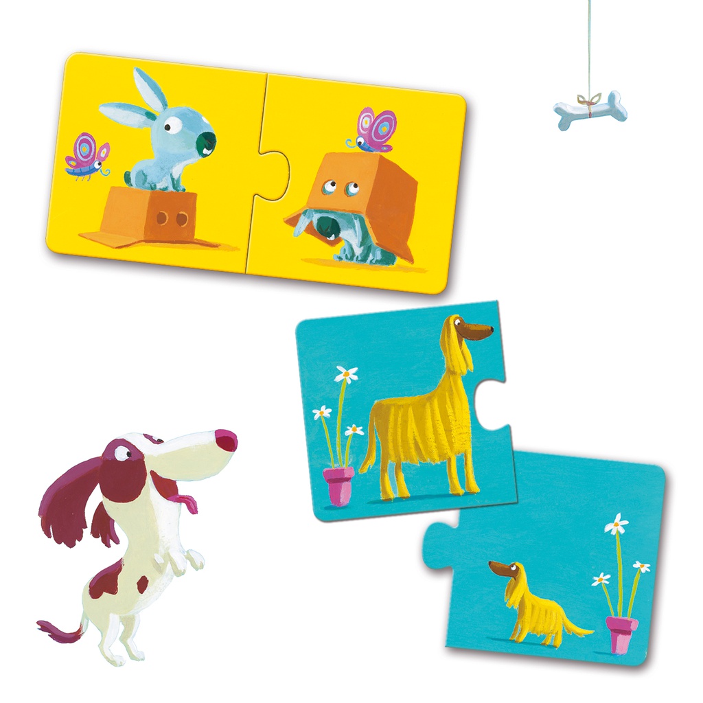 DJECO - Puzzle duo Contraires - 2 ans +