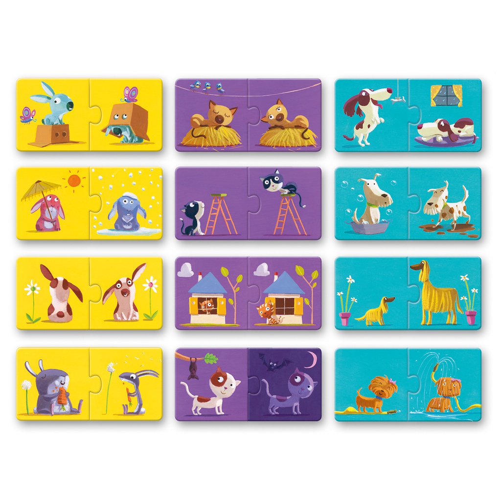 DJECO - Puzzle duo Contraires - 2 ans +