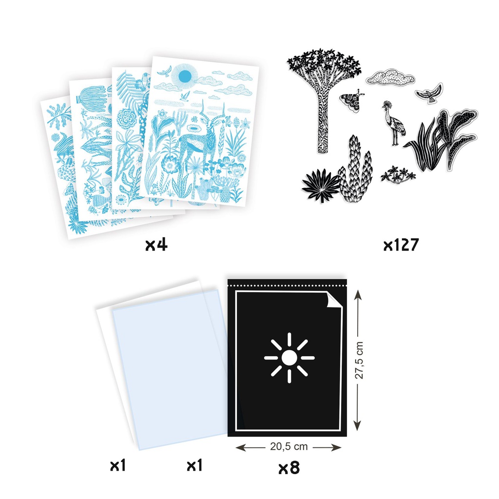 DJECO - Cyanotype - Savane nocturne - 7 ans +