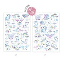 DJECO - Lot de 50 tatouages - Plume color - 3 ans +