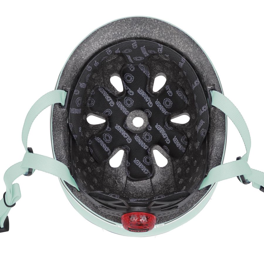 Globber - Casque Go Up Lights - Pastel Mint - Intérieur