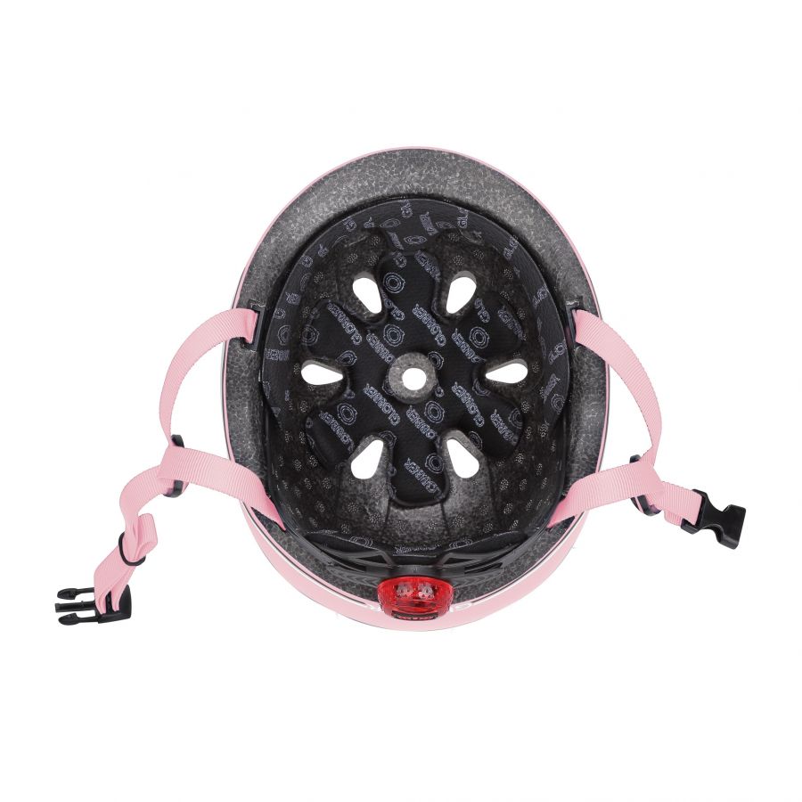 Globber - Casque Go Up Lights - Pastel Rose - intérieur