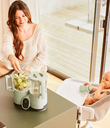 Babymoov - Robot en verre cuisson rapide - Nutribaby Glass Celadon